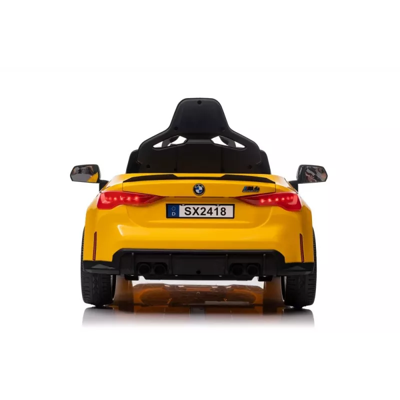 LEAN CARS Elektrisches Kinderauto BMW M4 Gelb