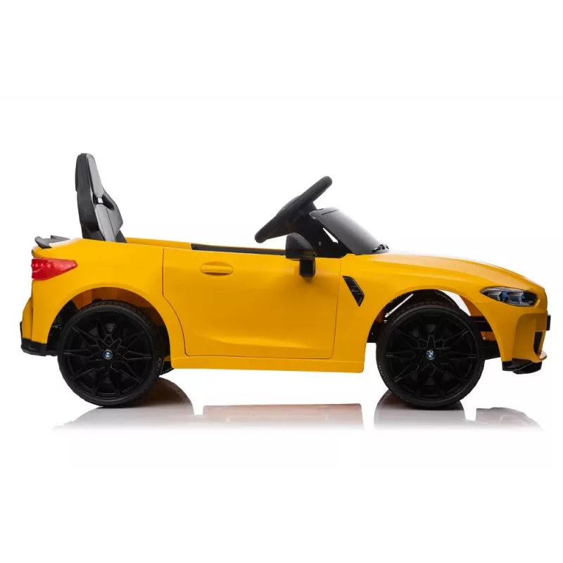 LEAN CARS Elektrisches Kinderauto BMW M4 Gelb