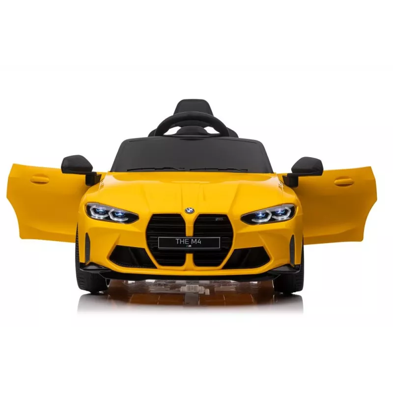 LEAN CARS Elektrisches Kinderauto BMW M4 Gelb