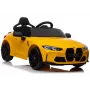 LEAN CARS Elektrisches Kinderauto BMW M4 Gelb