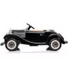 LEAN CARS Elektrisches Kinderauto Mercedes 540K Classic Premium LED-Lichter MP3 Schwarz