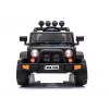 LEAN CARS Elektrischer Kinder-Jeep BRD-7588 mit LED-Leuchten, MP3, Fernbedienung, Schwarz 4x4