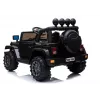 LEAN CARS Elektrischer Kinder-Jeep BRD-7588 mit LED-Leuchten, MP3, Fernbedienung, Schwarz 4x4