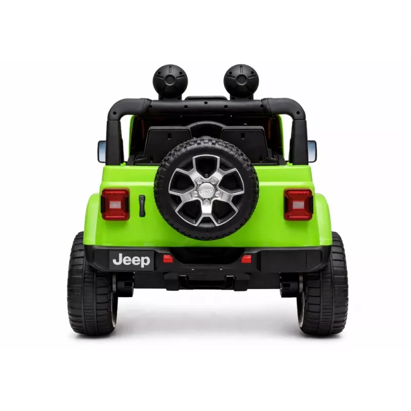 LEAN CARS Electric Ride On Jeep Rubicon 4x4 Green