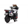 LEAN CARS Electric Ride-On Motorbike XMX609 White with MP3 and LED Lights