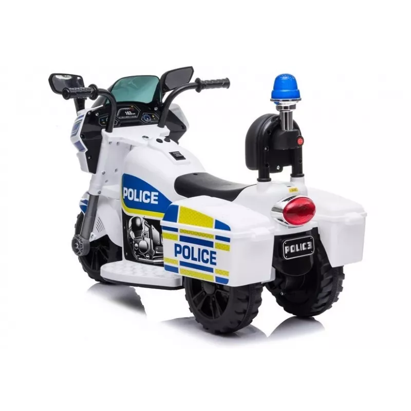 LEAN CARS Elektrisches Polizei-Motorrad TR1912 Weiß
