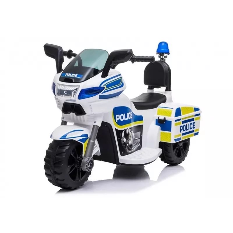 LEAN CARS Elektrisches Polizei-Motorrad TR1912 Weiß