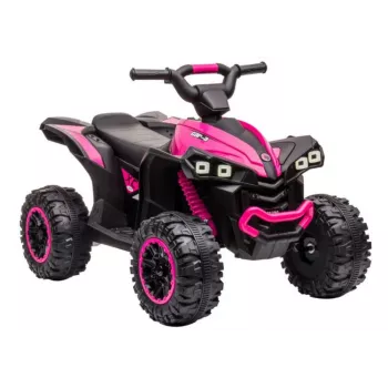 LEAN CARS Elektro-Quad für Kinder HL568 Pink – 12V 2x30W Kinder-ATV mit Musik, LED-Lichtern, 30 kg Belastbarkeit