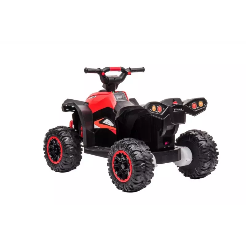 LEAN CARS Elektro-Quad HL568 Rot 6V Batteriebetriebenes Kinder-ATV mit LED-Leuchten & Musik