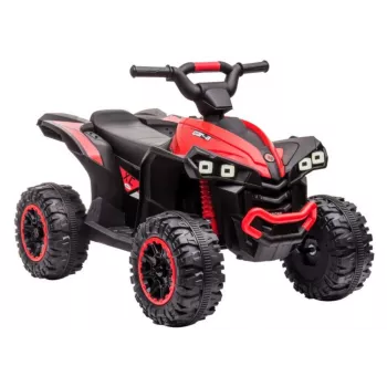 LEAN CARS Elektro-Quad HL568 Rot 6V Batteriebetriebenes Kinder-ATV mit LED-Leuchten & Musik