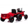 LEAN CARS Elektrischer Trettraktor CH9959 Rot mit Anhänger, LED-Leuchten, Fernbedienung, Radio