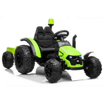 LEAN CARS Elektrischer Aufsitz-Traktor HZB-200 mit Anhänger Grün