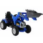 LEAN CARS Elektrischer Aufsitz-Traktor mit Schaufelbagger Blau