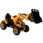 LEAN CARS Elektrischer Aufsitz-Traktor mit Schaufelbagger Orange