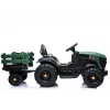 LEAN CARS Elektrischer Traktor mit Anhänger BDM0925 Militärgrün