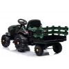 LEAN CARS Elektrischer Traktor mit Anhänger BDM0925 Militärgrün