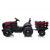LEAN CARS Elektrischer Trettraktor mit Anhänger BDM0925 Rot