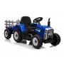 LEAN CARS Elektrischer Trettraktor mit Anhänger XMX611 Blau