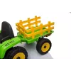 LEAN CARS Elektrischer Trettraktor mit Anhänger XMX611 LED-Leuchten Grün