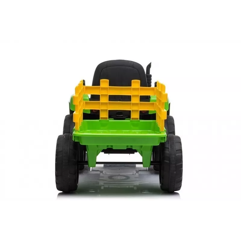 LEAN CARS Elektrischer Trettraktor mit Anhänger XMX611 LED-Leuchten Grün