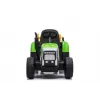 LEAN CARS Elektrischer Trettraktor mit Anhänger XMX611 LED-Leuchten Grün