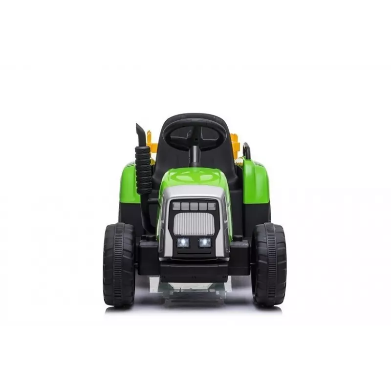 LEAN CARS Elektrischer Trettraktor mit Anhänger XMX611 LED-Leuchten Grün