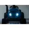 LEAN CARS Elektrischer Traktor mit Anhänger A009 Blau - 12V Fahrtzeug, 2x35W, Fernbedienung