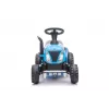 LEAN CARS Elektrischer Traktor mit Anhänger A009 Blau - 12V Fahrtzeug, 2x35W, Fernbedienung