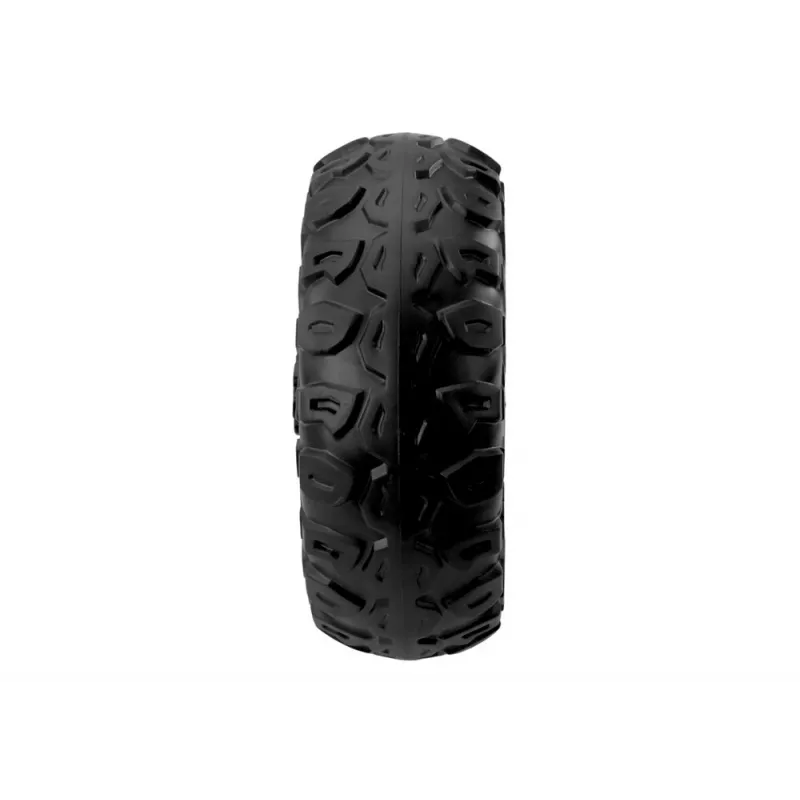 LEAN CARS EVA-Rad A032 - 10 Zoll Vollgummi-Ersatzrad für Kinderwagen, 45 mm Breite, Schwarz