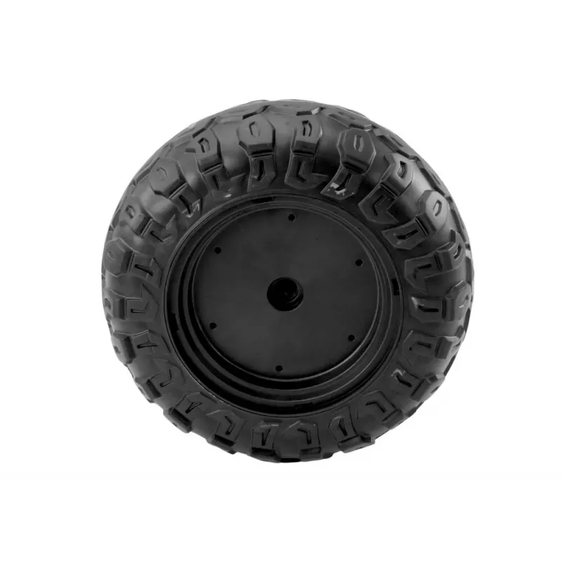 LEAN CARS EVA-Rad A032 - 10 Zoll Vollgummi-Ersatzrad für Kinderwagen, 45 mm Breite, Schwarz