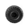 LEAN CARS EVA-Rad A032 - 10 Zoll Vollgummi-Ersatzrad für Kinderwagen, 45 mm Breite, Schwarz