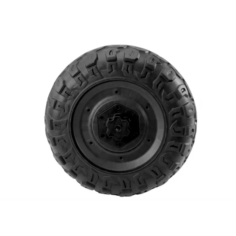 LEAN CARS EVA-Rad A032 - 10 Zoll Vollgummi-Ersatzrad für Kinderwagen, 45 mm Breite, Schwarz