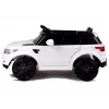 LEAN CARS HL1638 Elektrisches Kinderauto - Weiß, 12V Batterie, Elternfernbedienung, MP3, LED-Leuchten, EVA-Räder