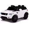 LEAN CARS HL1638 Elektrisches Kinderauto - Weiß, 12V Batterie, Elternfernbedienung, MP3, LED-Leuchten, EVA-Räder