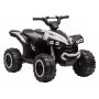 LEAN CARS HL568 Weißes Elektro-Quad für Kinder – 12V 2x35W, EVA-Räder, LED-Lichter, MP3/USB/AUX (Modell 13558)