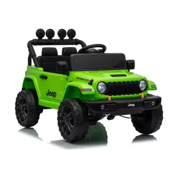 LEAN CARS Jeep Rubicon DK-JWR558 24V Grün Batteriebetriebenes Aufsitzfahrzeug