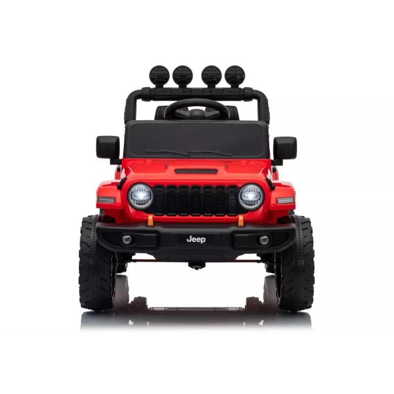 LEAN CARS Jeep Rubicon DK-JWR558 24V Rot Batteriebetriebenes Fahrzeug