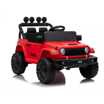 LEAN CARS Jeep Rubicon DK-JWR558 24V Rot Batteriebetriebenes Fahrzeug