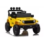 LEAN CARS Jeep Rubicon DK-JWR558 24V Gelb Batteriebetriebenes Kinderfahrzeug mit Fernbedienung