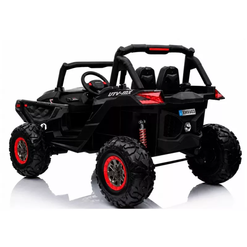 LEAN CARS Jeep XMX603 Elektrisches Kinderauto - Schwarz mit MP4