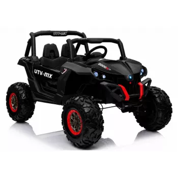LEAN CARS Jeep XMX603 Elektrisches Kinderauto - Schwarz mit MP4