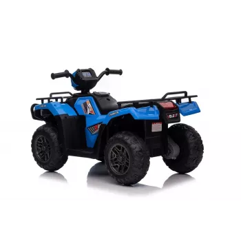 LEAN CARS Kinder-Elektro-Quad JC915 Blau – 12V, 2x35W, EVA-Räder