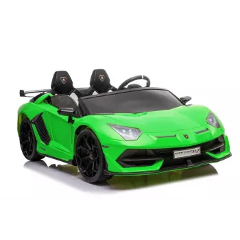 LEAN CARS Lamborghini Aventador SX2028 Elektro-Kinderauto für Kinder, Grün
