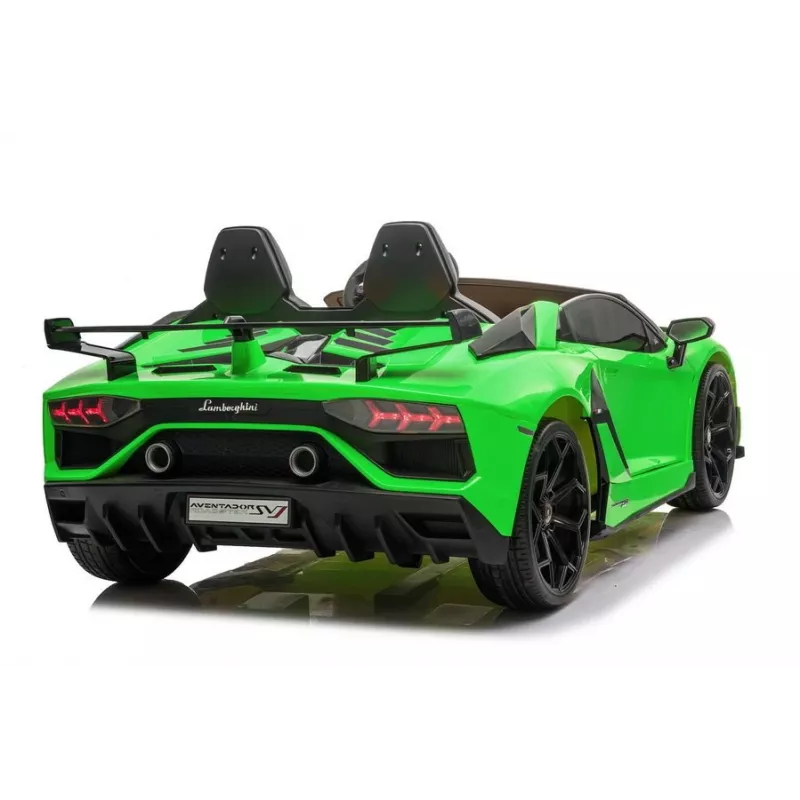 LEAN CARS Lamborghini Aventador SX2028 Elektro-Kinderauto für Kinder, Grün