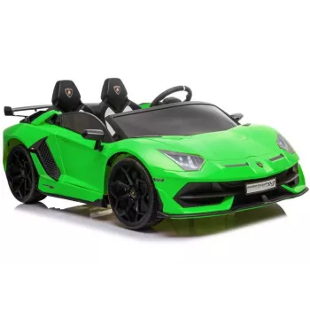LEAN CARS Lamborghini Aventador SX2028 Elektro-Kinderauto für Kinder, Grün