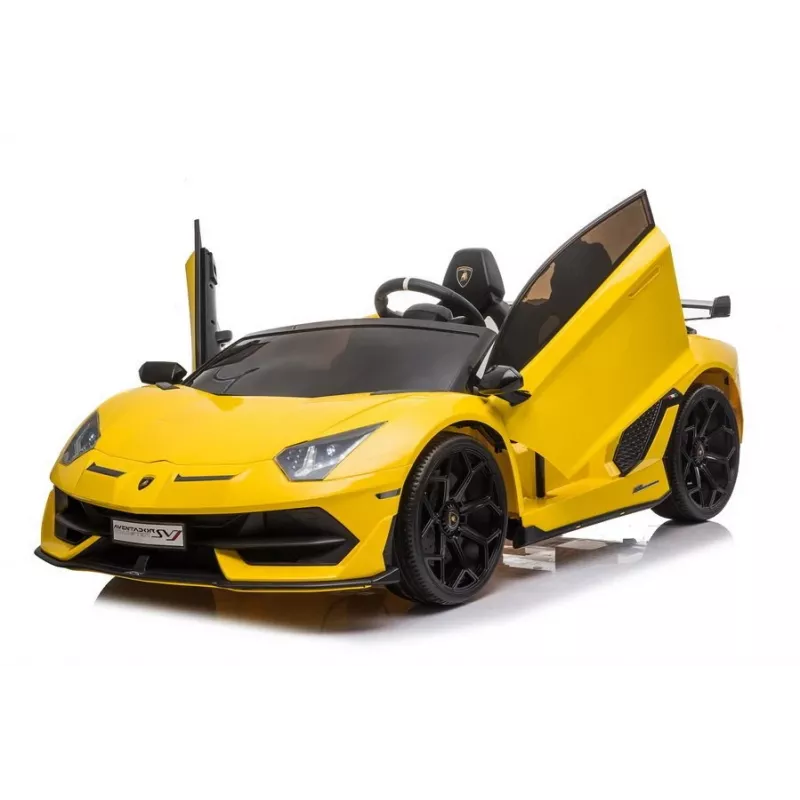 LEAN CARS Lamborghini Aventador SX2028 Elektrisches Kinderauto, Gelb