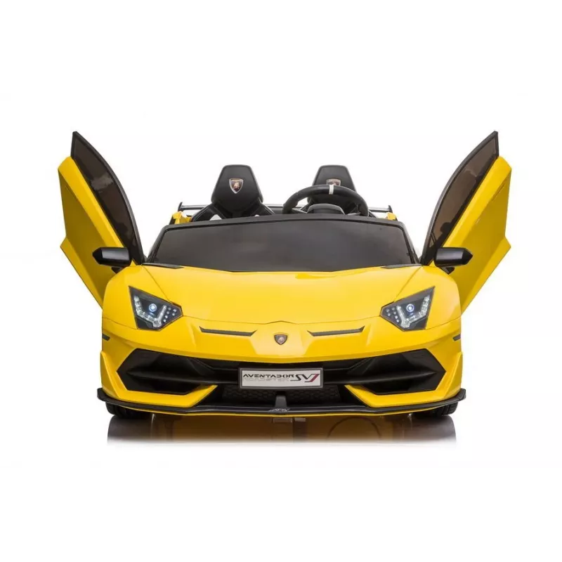 LEAN CARS Lamborghini Aventador SX2028 Elektrisches Kinderauto, Gelb