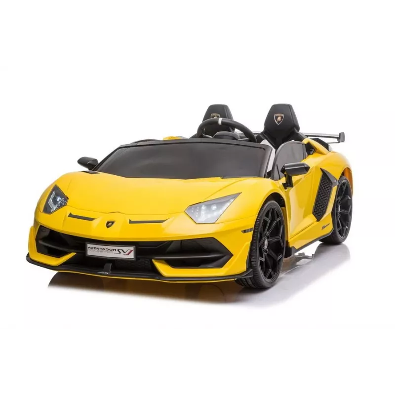 LEAN CARS Lamborghini Aventador SX2028 Elektrisches Kinderauto, Gelb