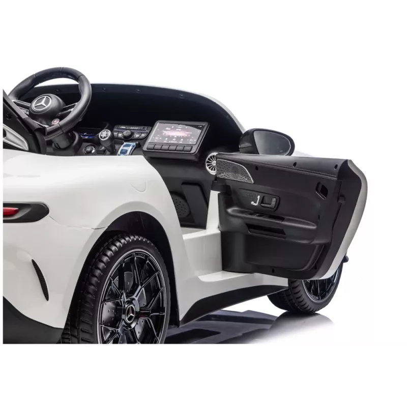LEAN CARS Mercedes-AMG GT63 24V Weiß Batteriebetriebenes Aufsitzfahrzeug