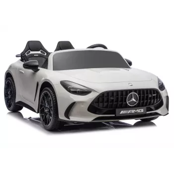 LEAN CARS Mercedes-AMG GT63 24V Weiß Batteriebetriebenes Aufsitzfahrzeug